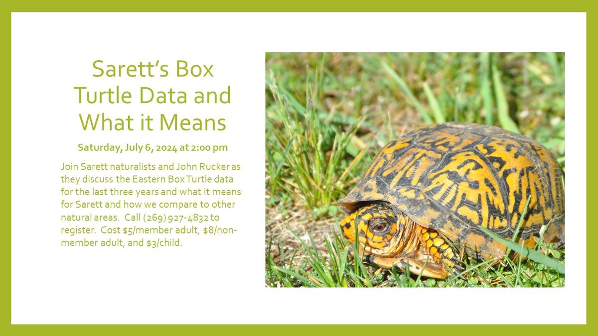 Sarett's Box Turtle Data and What it Means