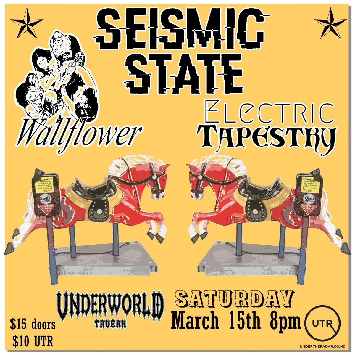 Seismic State, Electric Tapestry, and Wallflower at Underworld Tavern