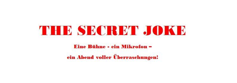 THE SECRET JOKE - Die Open-Mic-Comedy-Show