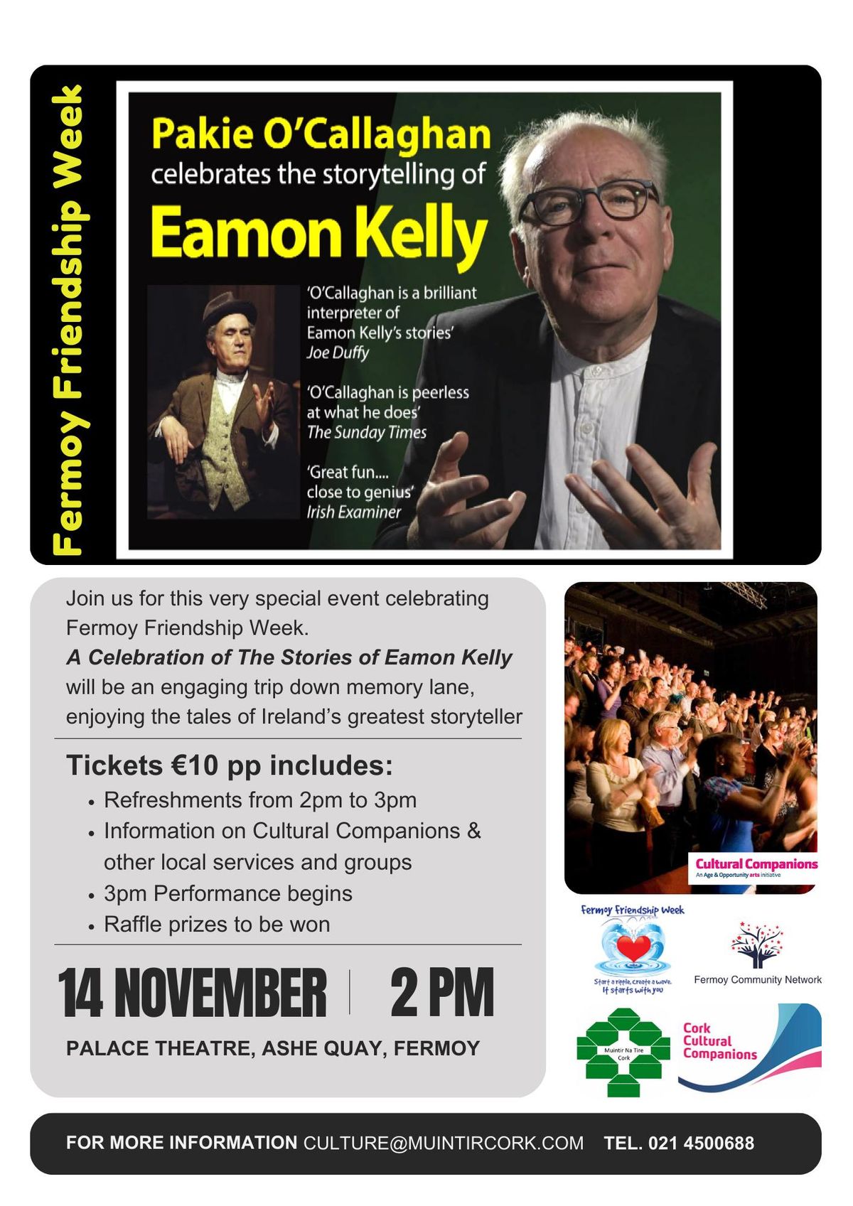 Pakie O'Callaghan Celebrates the Storytelling of Eamon Kelly