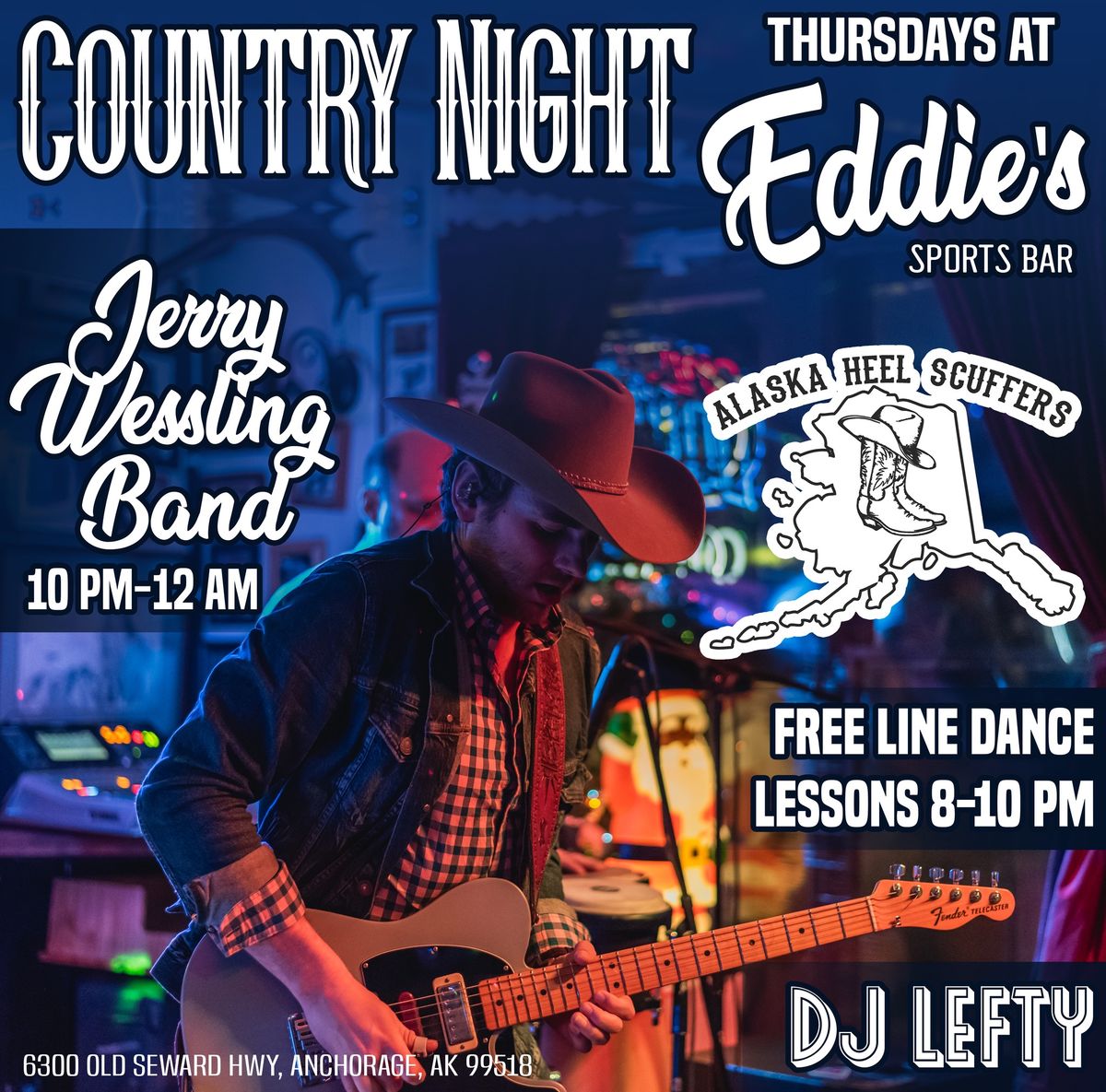 COUNTRY NIGHT THURSDAYS AT EDDIE'S WITH THE JERRY WESSLING BAND