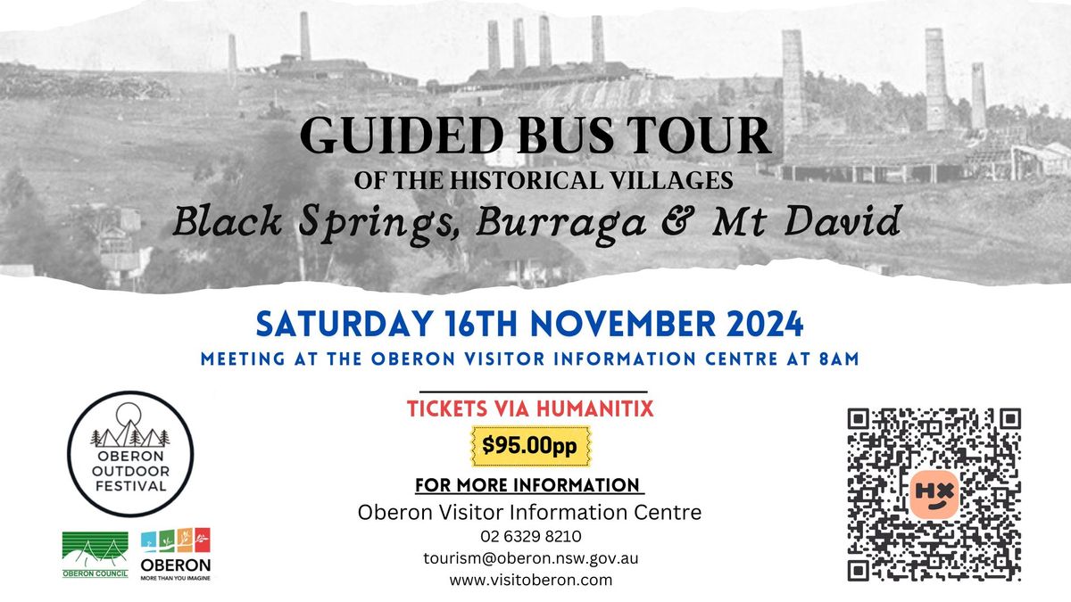 Historical Tour of Black Springs, Burraga & Mt David