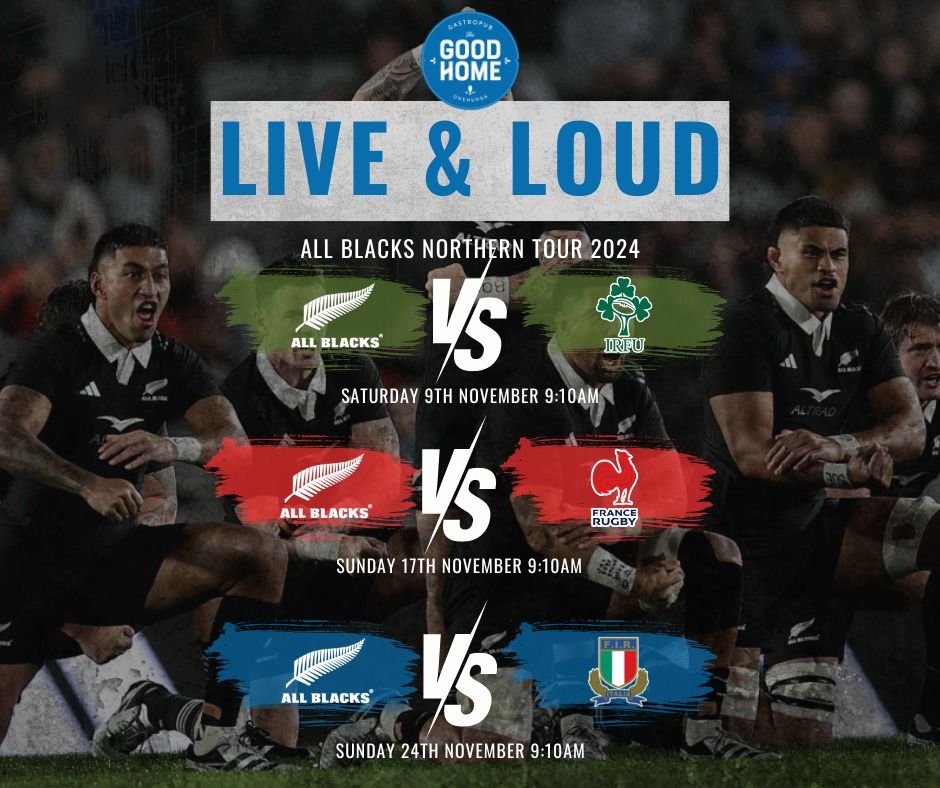 ALL BLACKS vs Italy LIVE AND LOUD