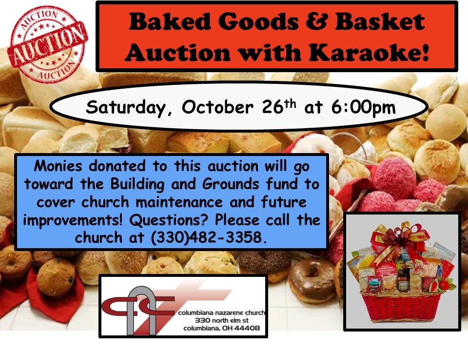 Baked Goods & Basket Auction with Karaoke