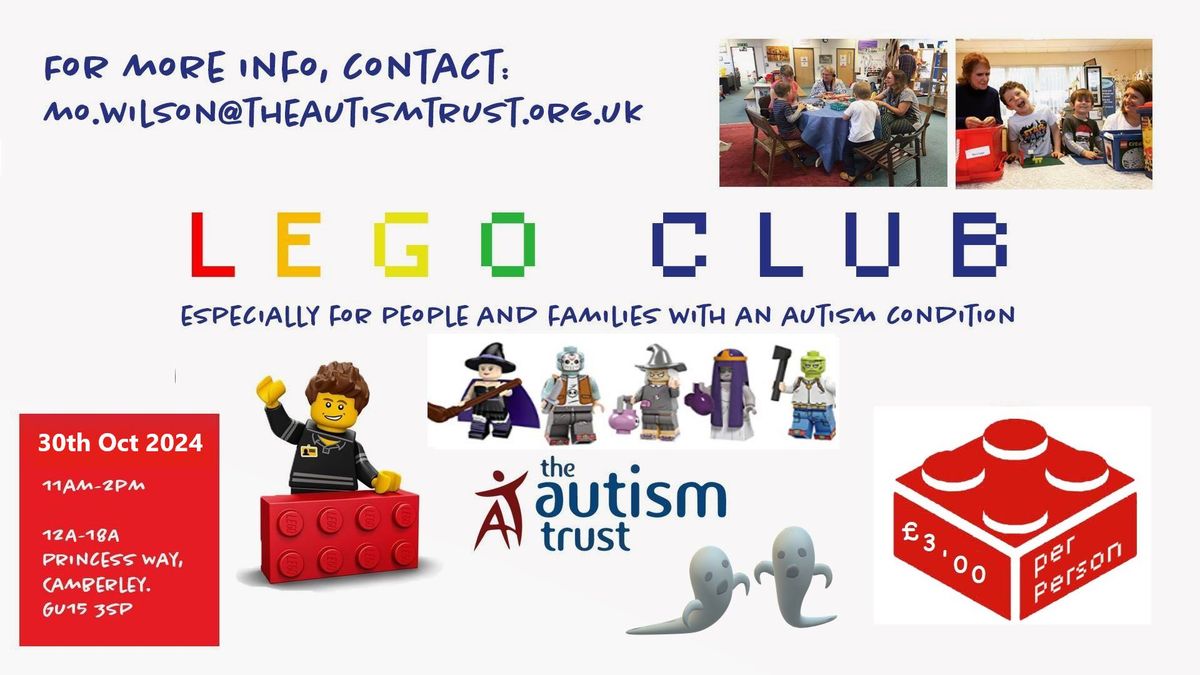 Autumn Half-term Autism Lego Club - for People & Families with Autism