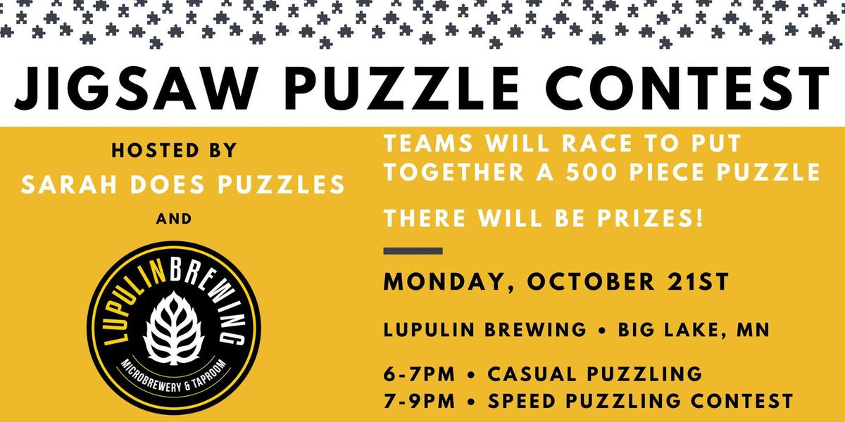 Team Jigsaw Puzzle Contest at Lupulin Brewing with Sarah Does Puzzles - October 2024