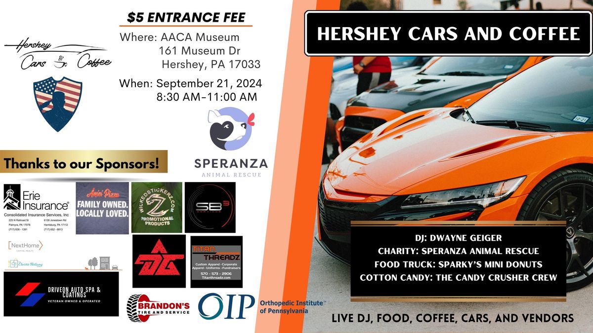 Hershey Cars and Coffee-Speranza Animal Rescue Event