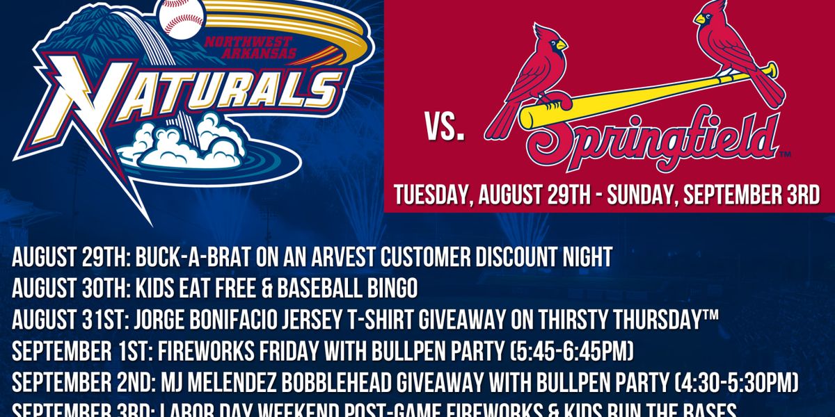 Springfield Cardinals vs. Northwest Arkansas Naturals