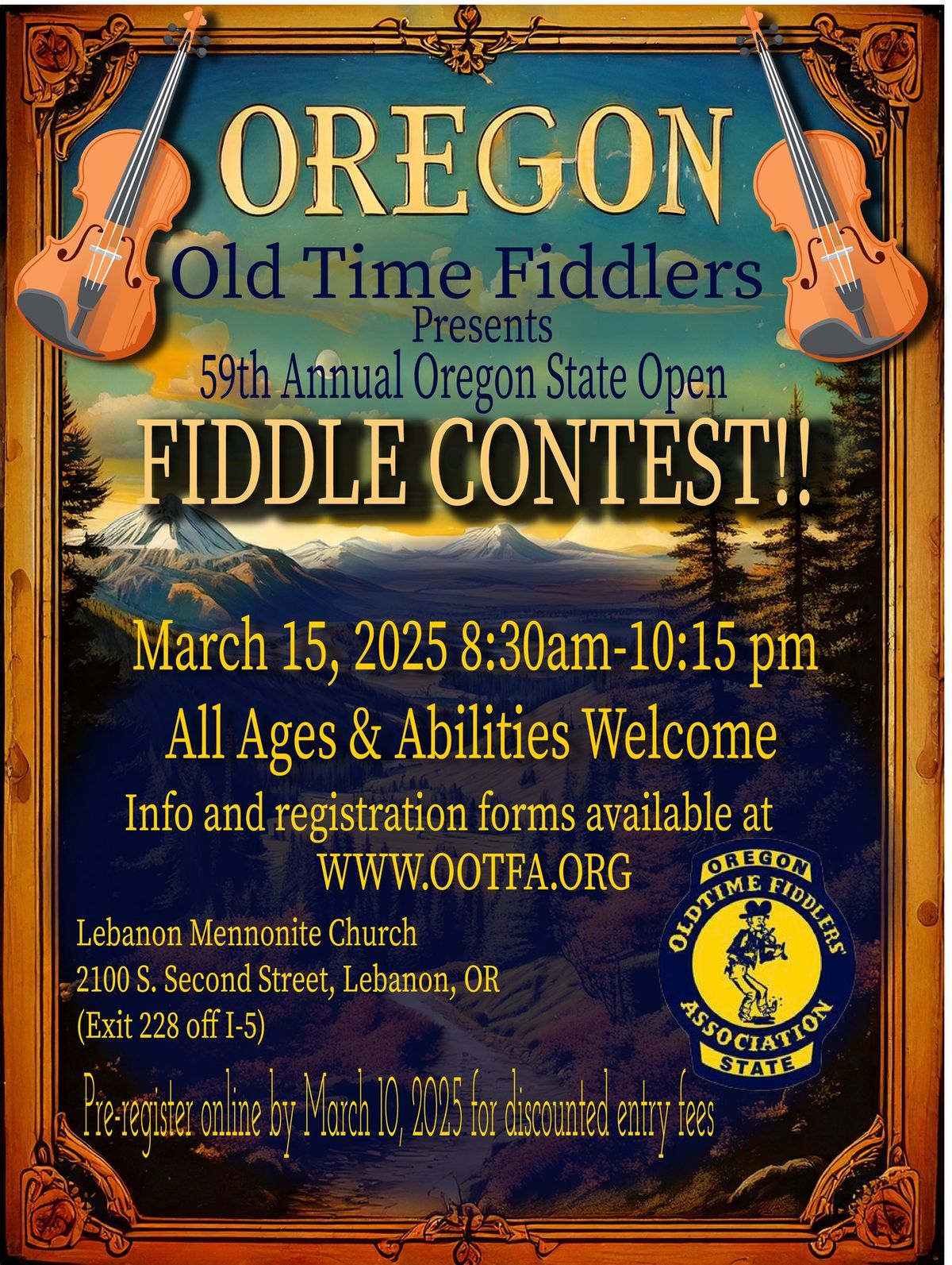 59th Annual Oregon State Open Fiddle Contest