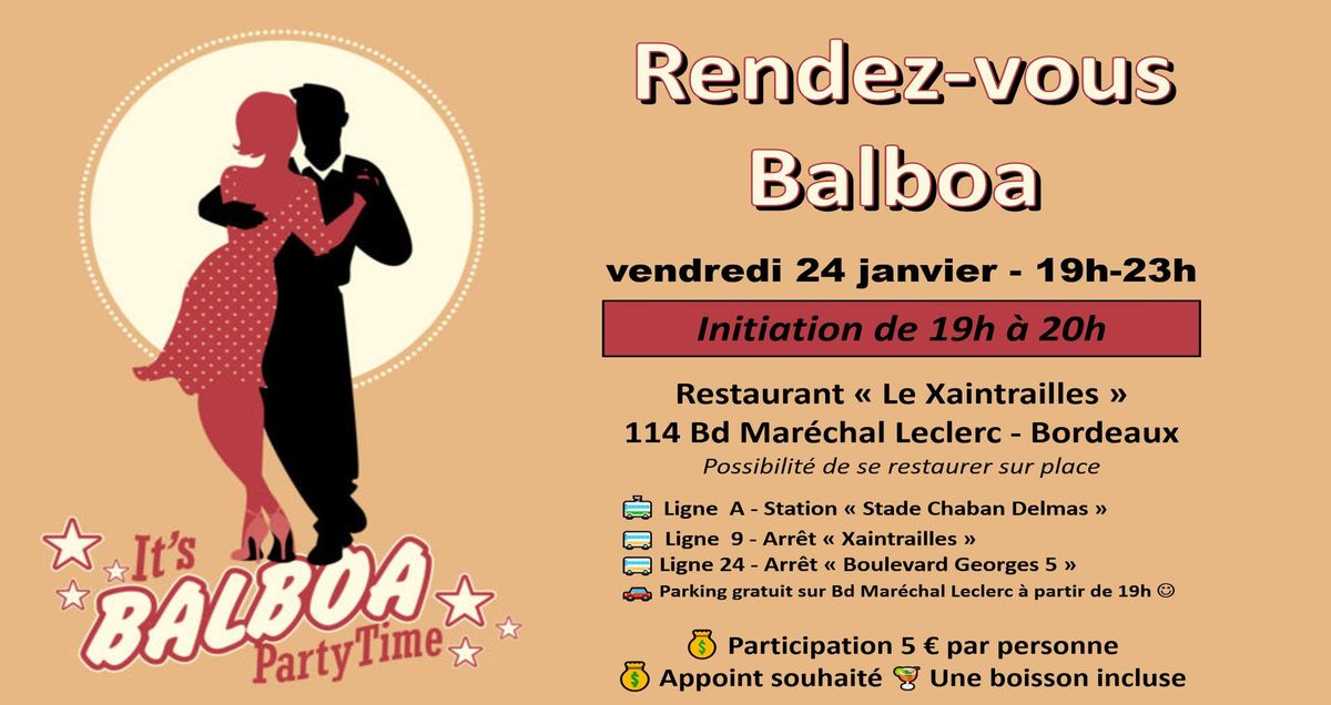 Soir\u00e9e Balboa avec initiation d'un heure pour d\u00e9couvrir la danse.