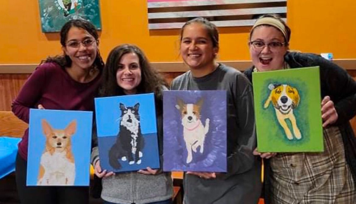 Paint Your Pet Paint Party at Joe Fish