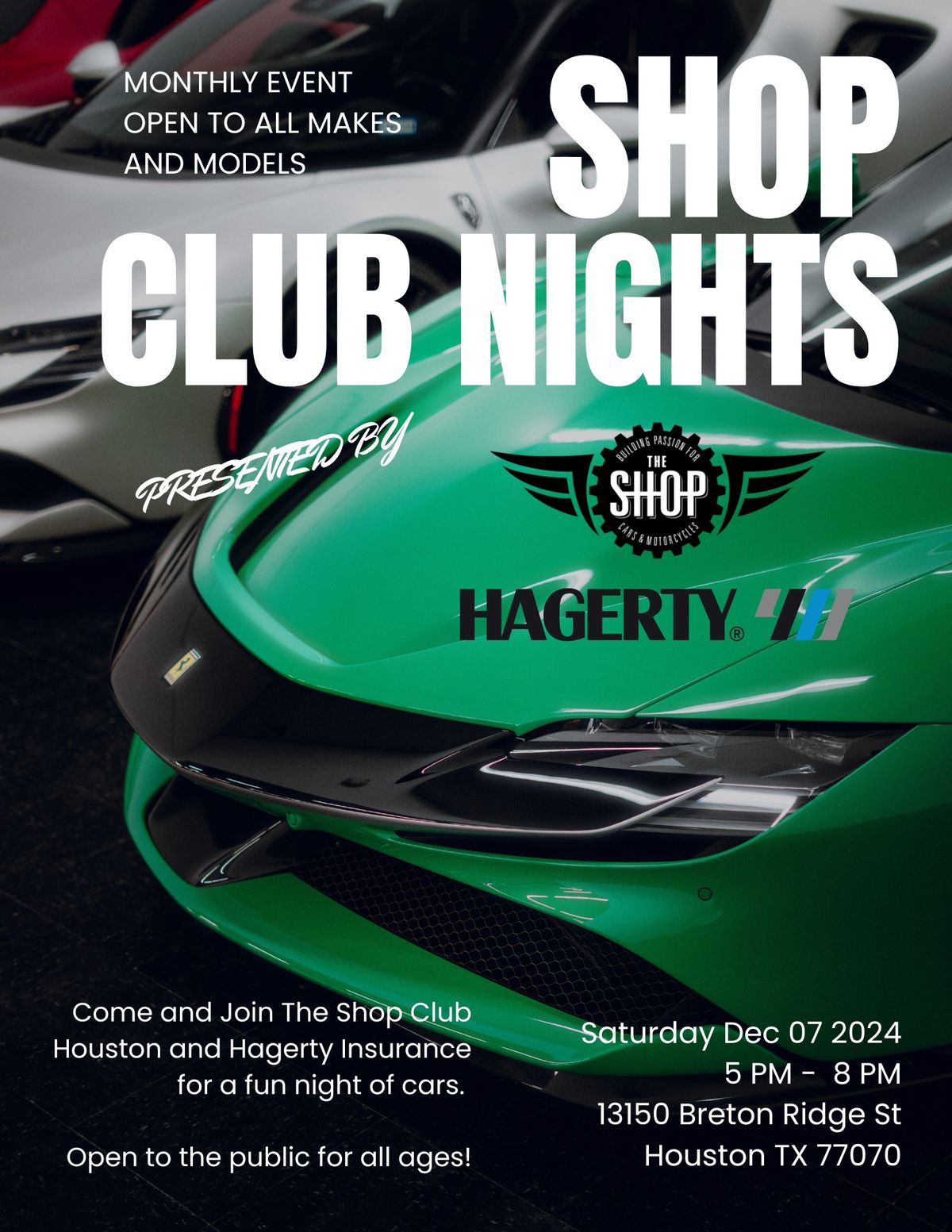 Shop Club Nights Presented by Hagerty