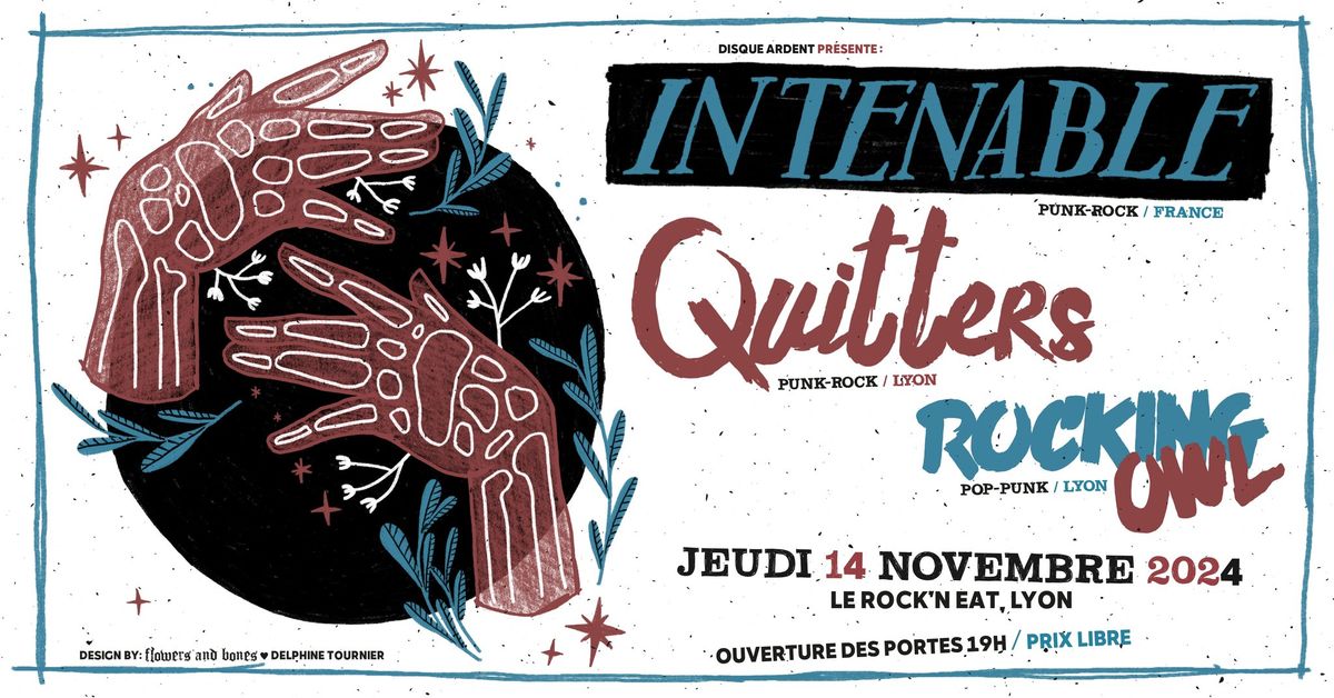 Intenable + Quitters + Rocking Owl \/\/ Concert punk rock \u00e0 LYON (Le Rock'n Eat)