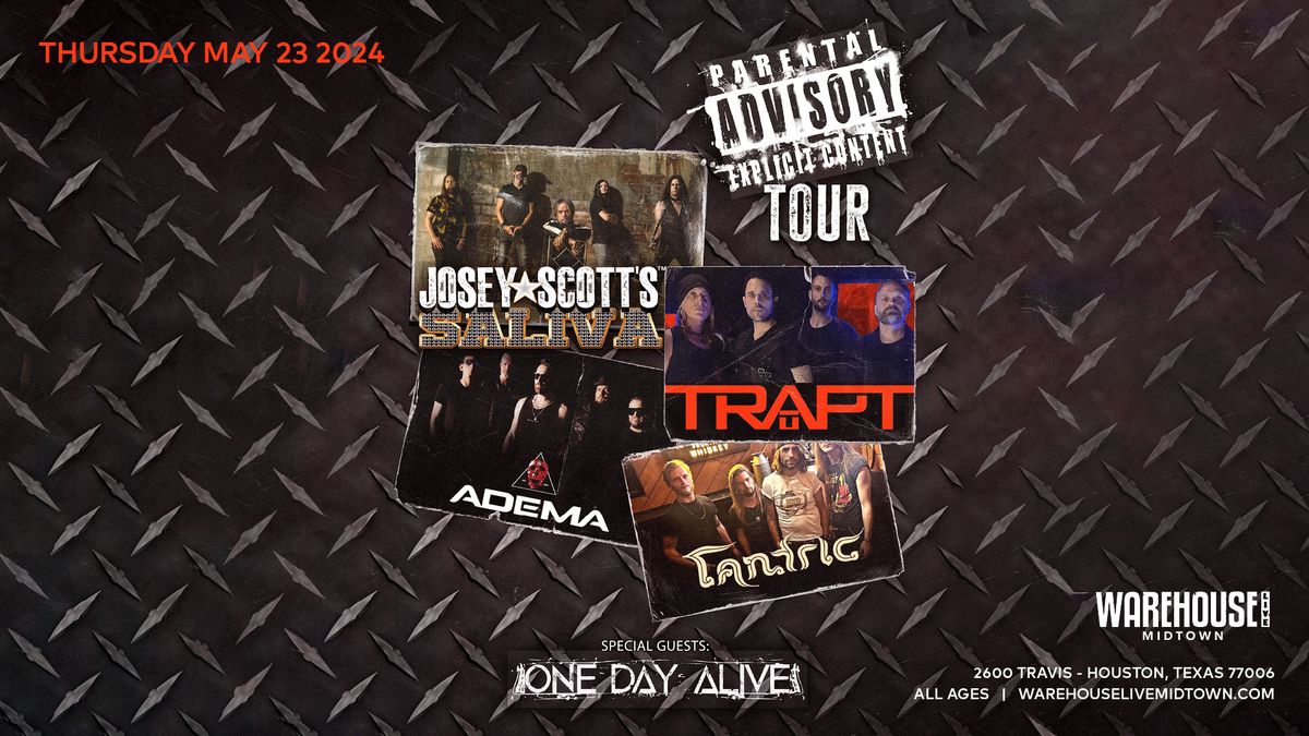 SALIVA, TRAPT, ADEMA, TRANTRIC at Warehouse Live Midtown Thursday May 23, 2024