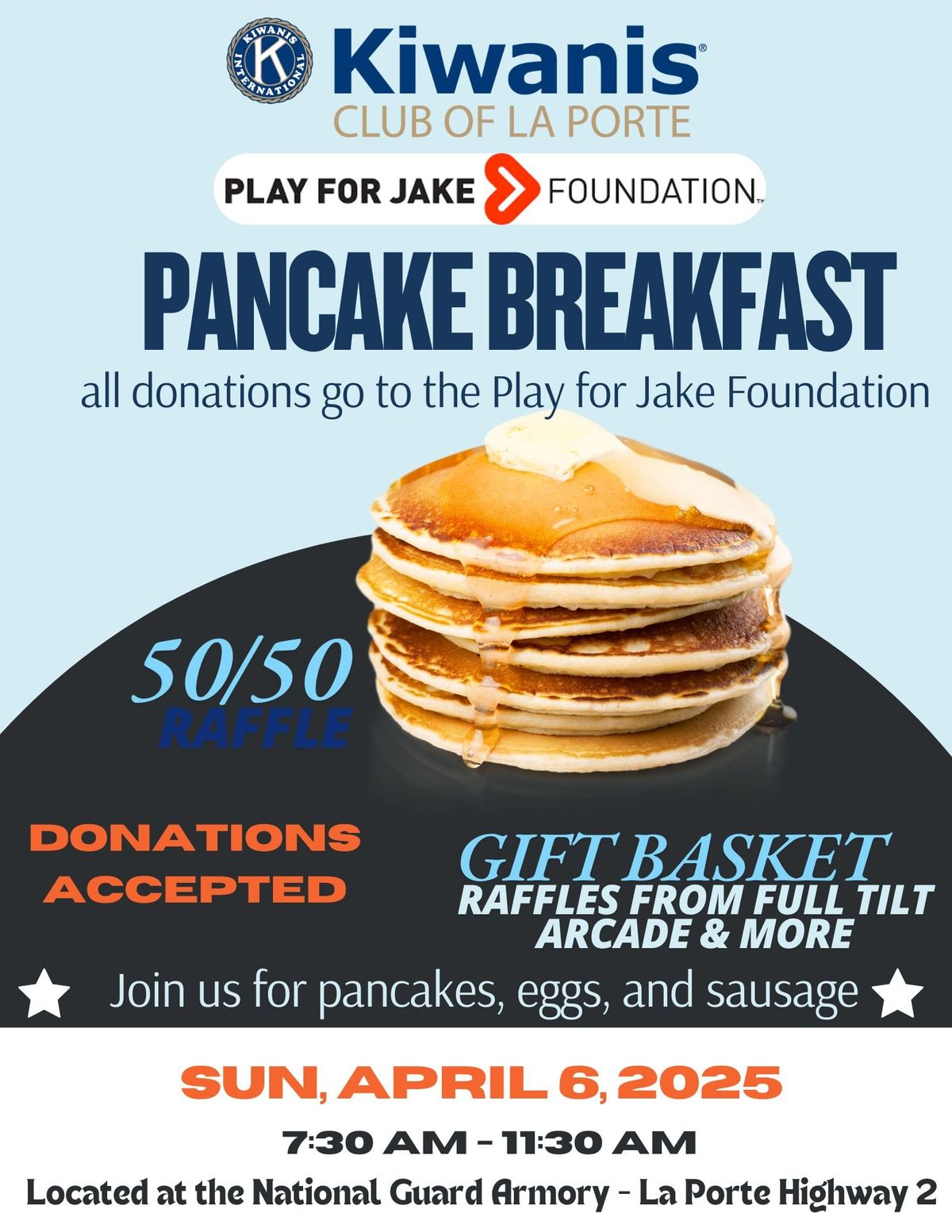 Kiwanis Club of La Porte Pancake Breakfast