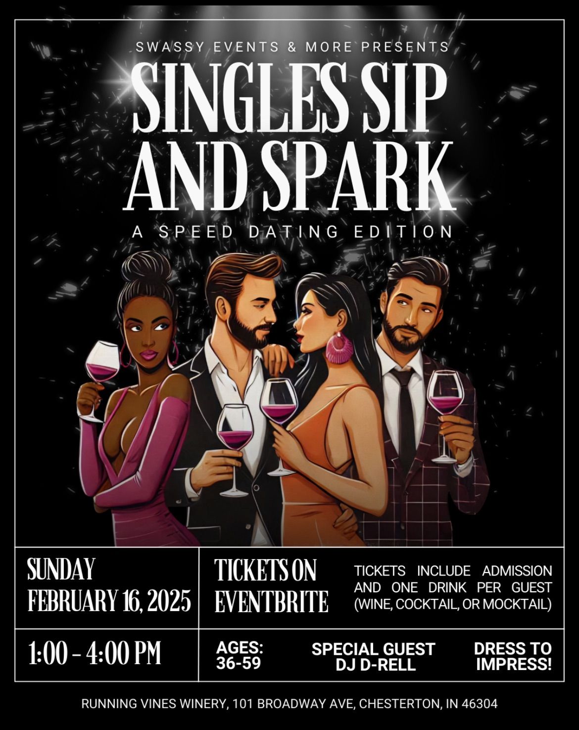 Singles Sip and Spark