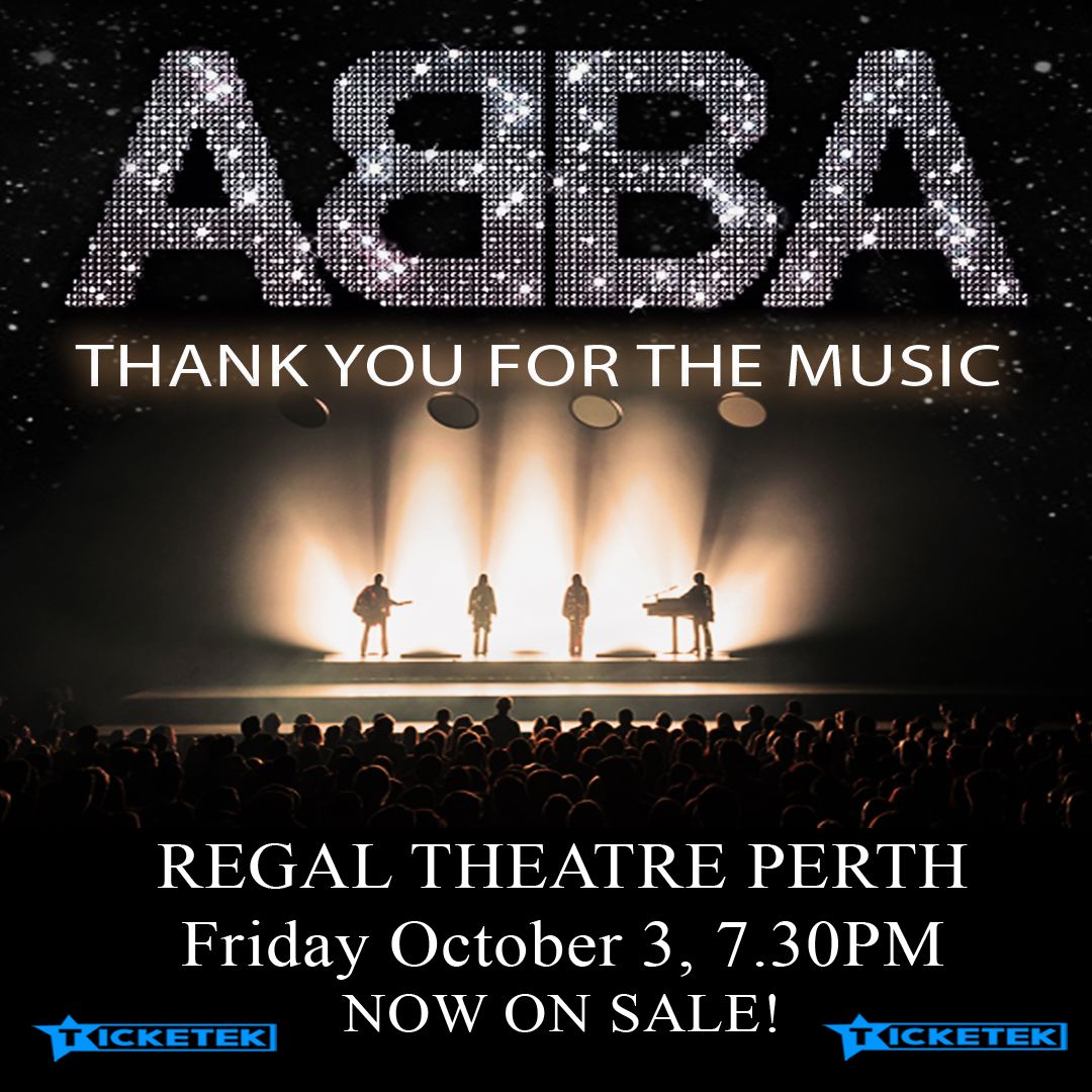 PERTH The Regal Theatre - Friday 3 October, 7.30pm On sale soon