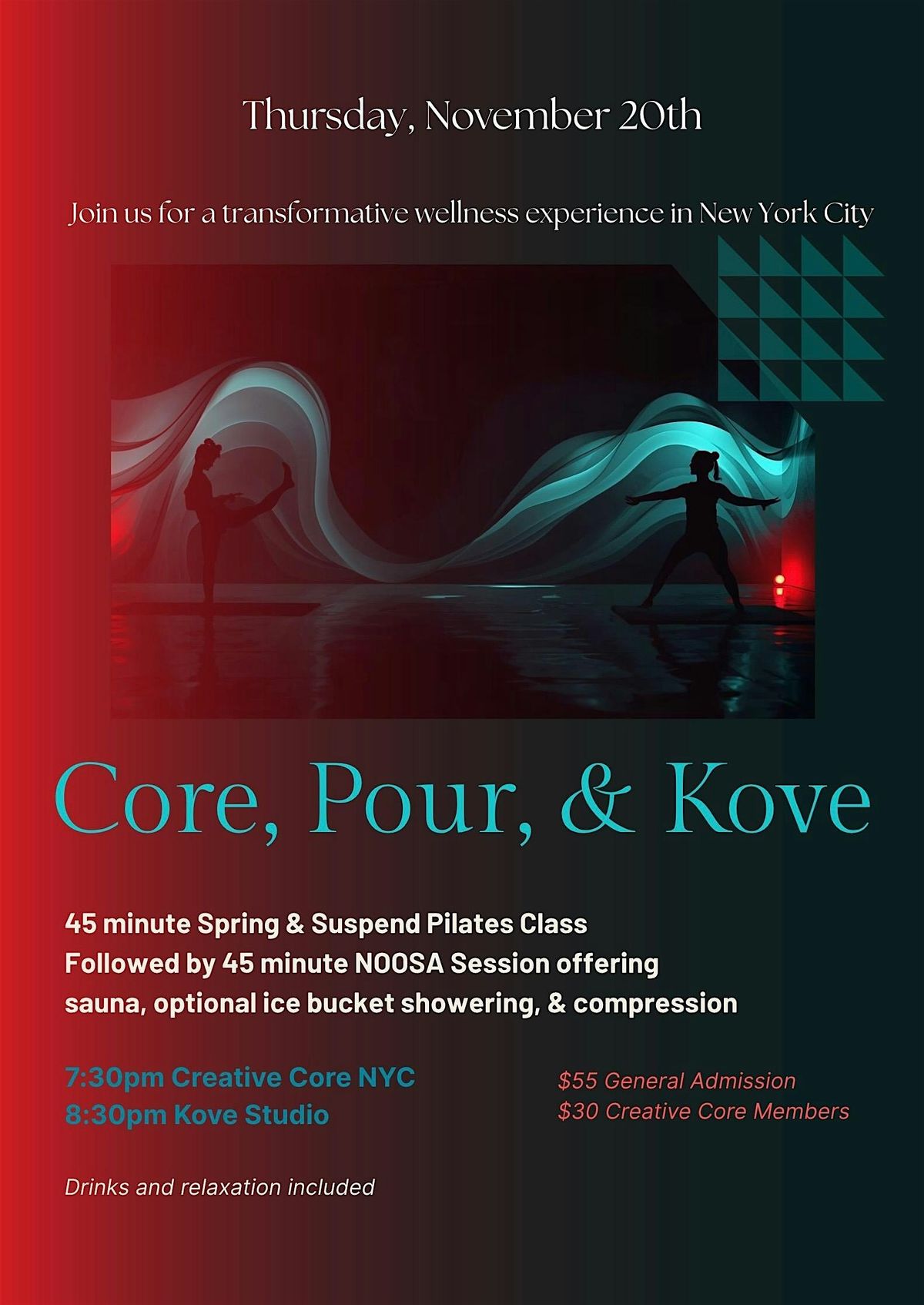 Core, Pour, and Kove