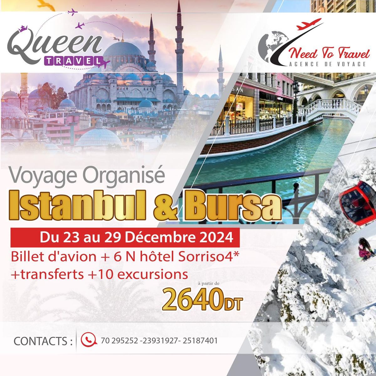 Voyage organis\u00e9 \u00e0 Istanbul & Bursa Sp\u00e9cial vacances D\u00e9cembre 2024