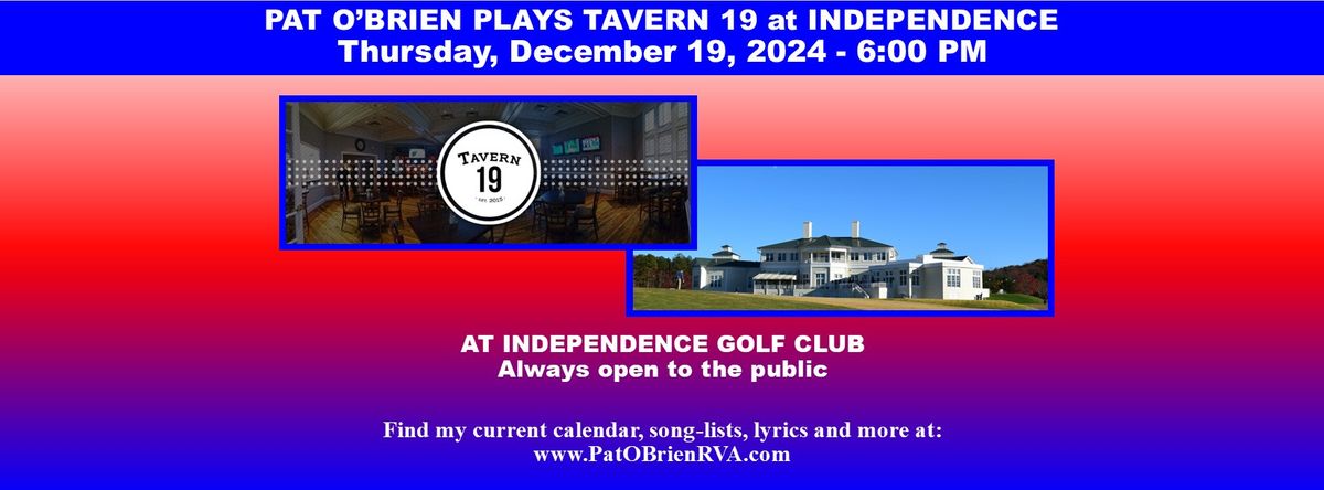 Pat O'Brien Plays Tavern 19 at Independence Golf Club