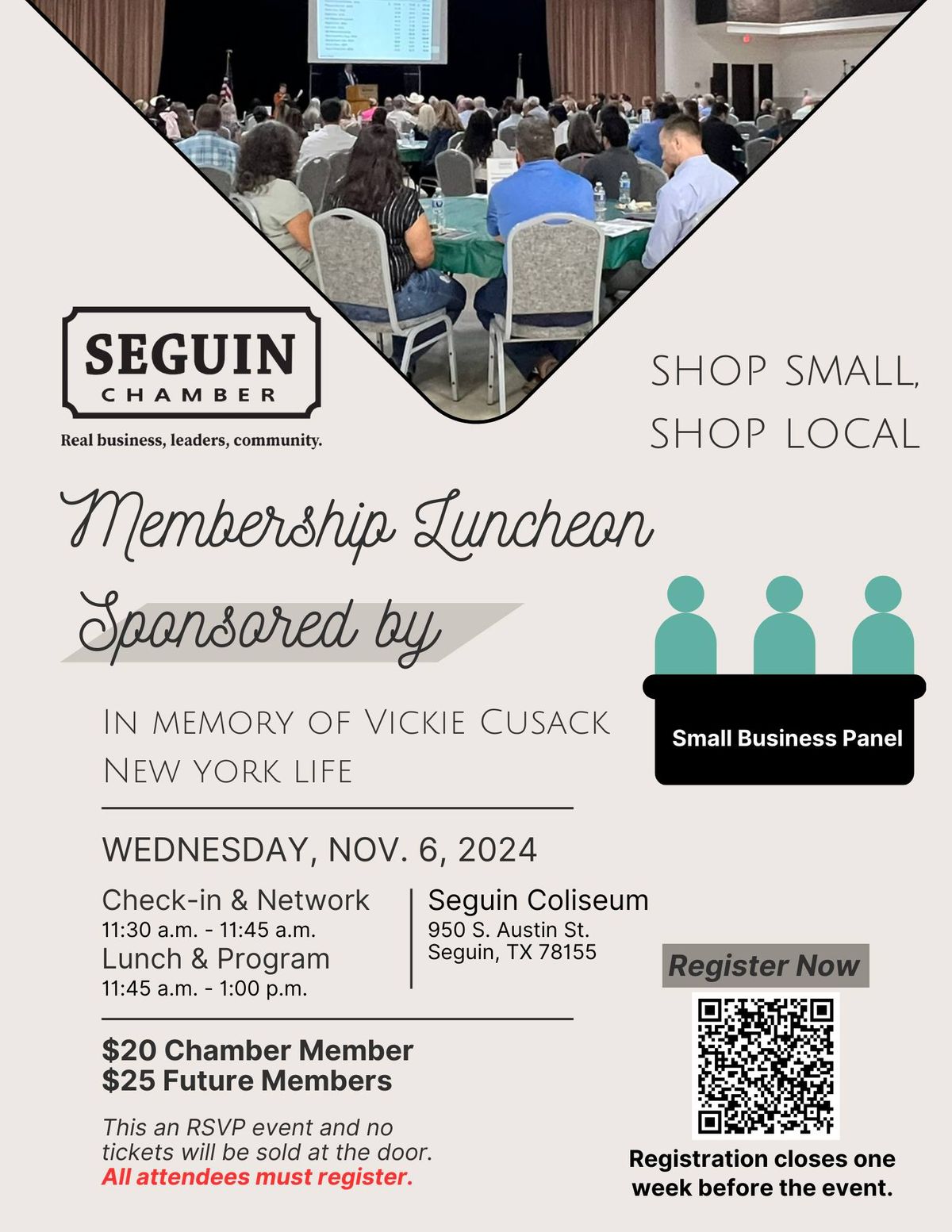 Chamber Luncheon - Shop Small, Shop Local