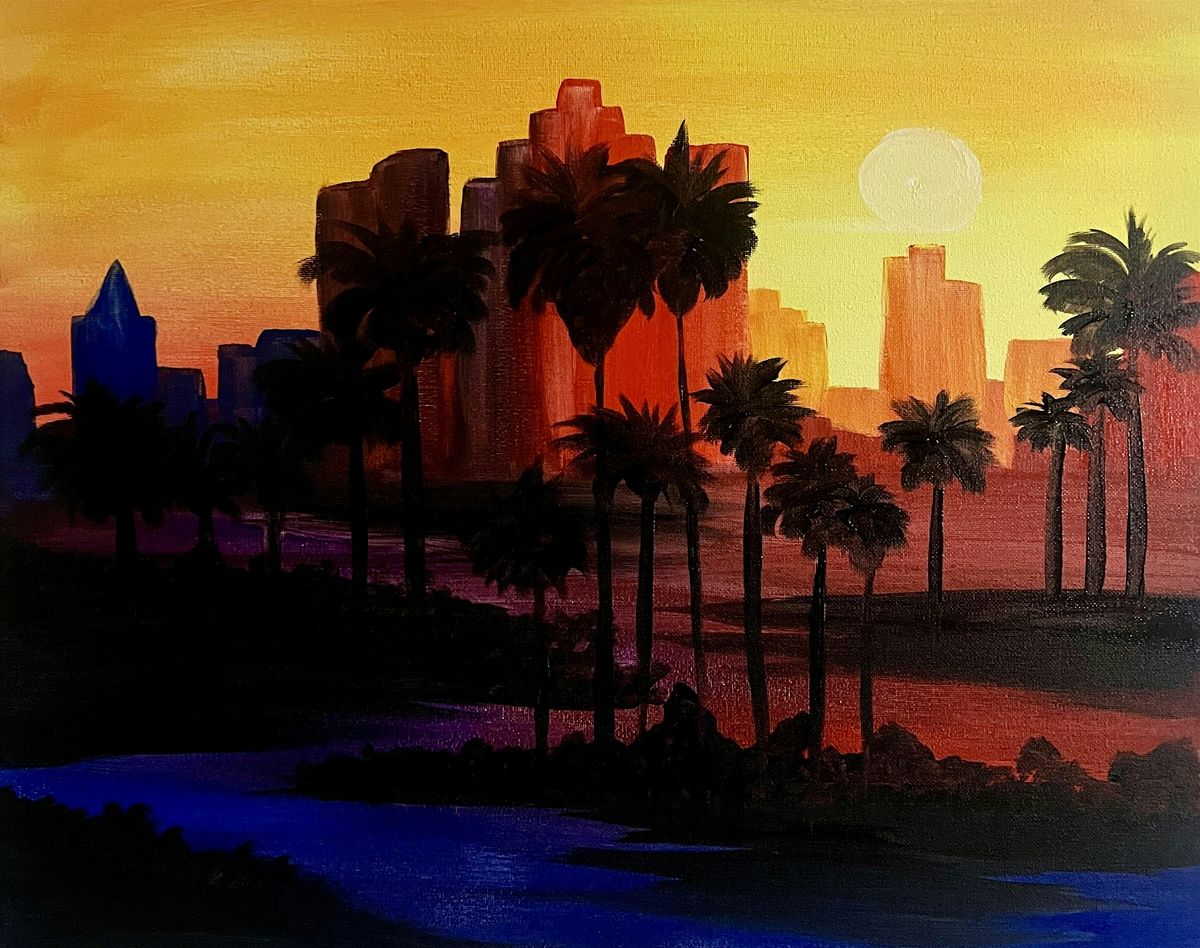 LA Skyline -  Paint and Sip
