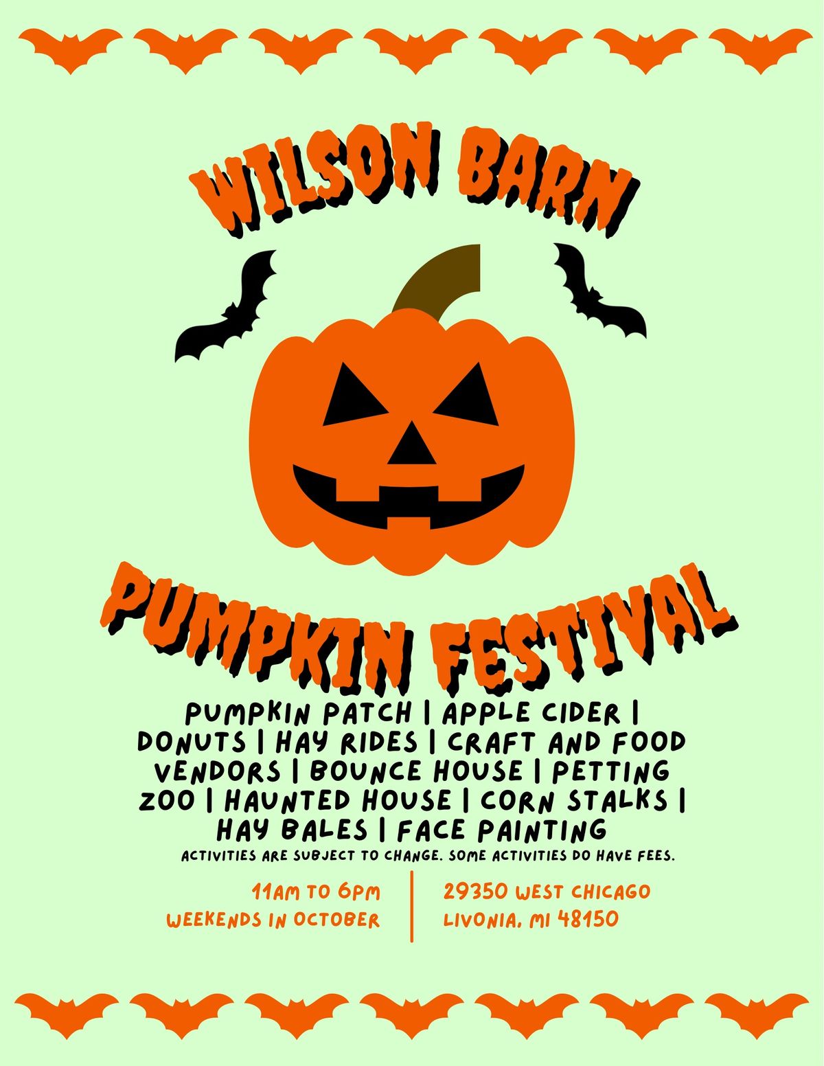 Wilson Barn Pumpkin Fest Weekend #2