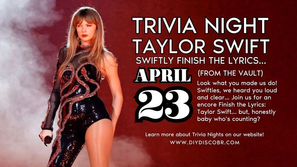 Finish the Lyrics Night: Taylor Swift 