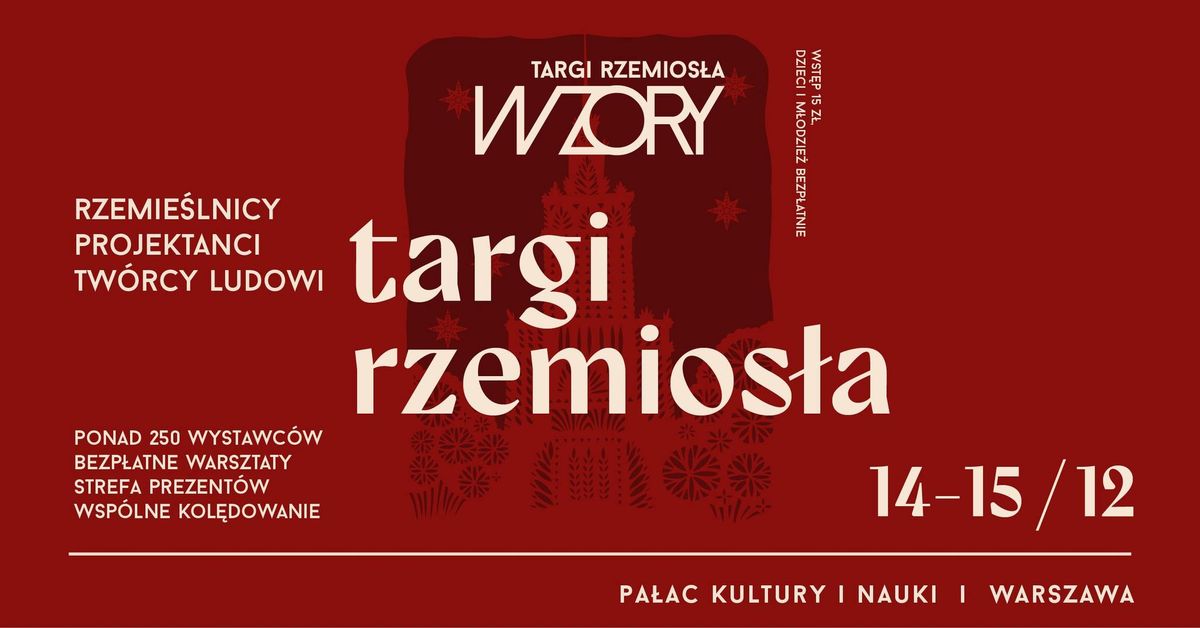 Wzory Targi Rzemios\u0142a na \u015awi\u0119ta w Pa\u0142acu Kultury i Nauki! 