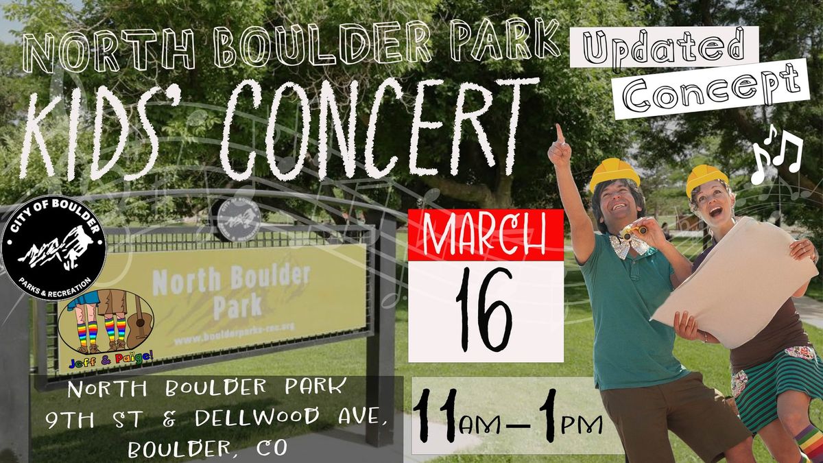 North Boulder Park Updated Concept Kids' Concert