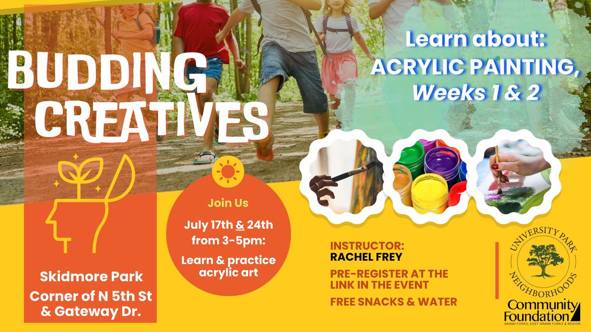 Budding Creatives in the Park: Painting with Rachel Frey (RSVP Required)