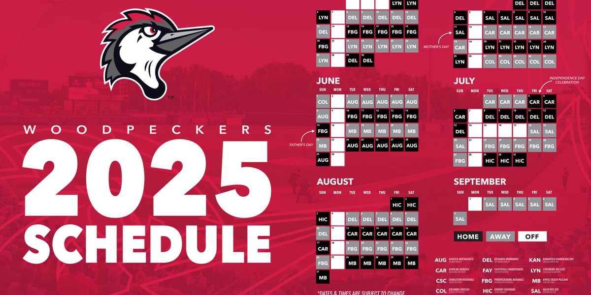 Fayetteville Woodpeckers at Fredericksburg Nationals at Virginia Credit Union Stadium