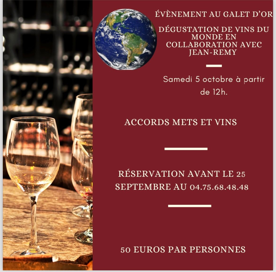 D\u00e9gustation vins du monde