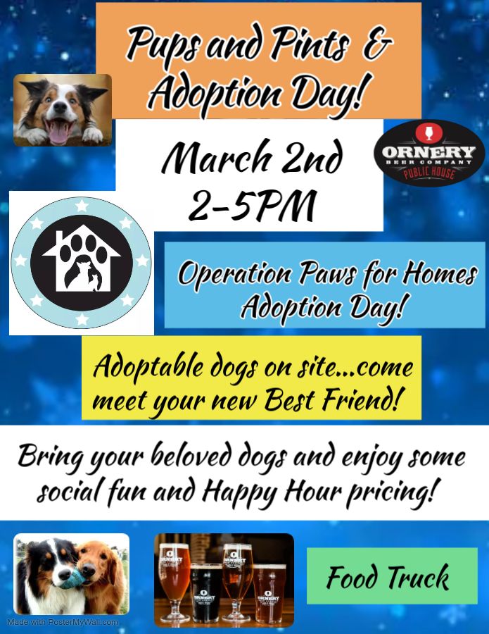 Pups & Pints AND Dog Adoption day!