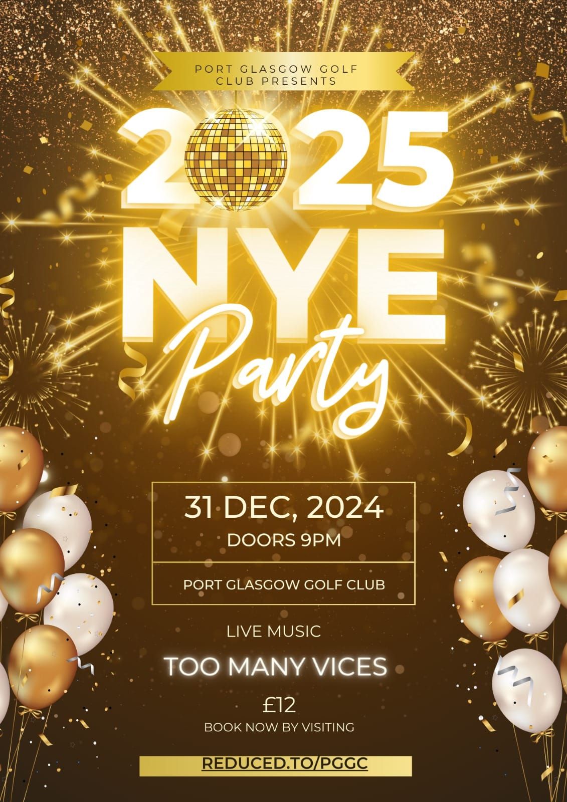 Port Glasgow Golf Club - New Year party