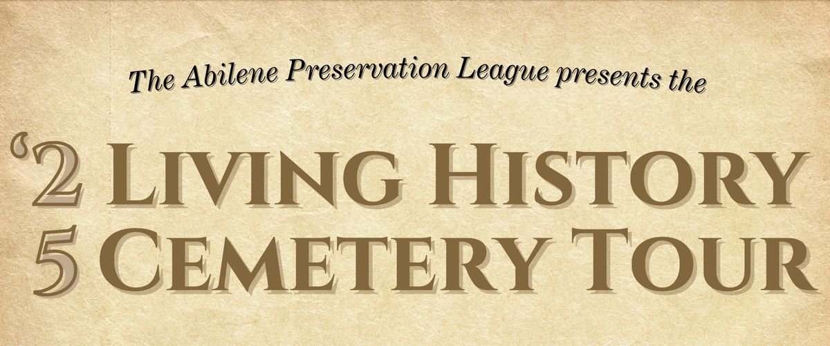 Living History Cemetery Tour