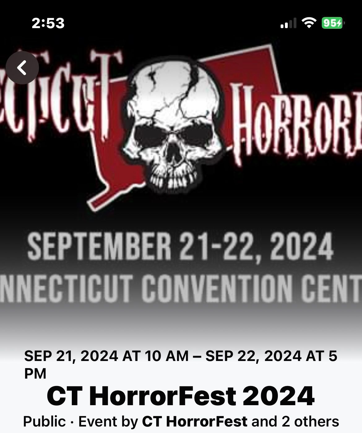 Meet up at CT HorrorFest