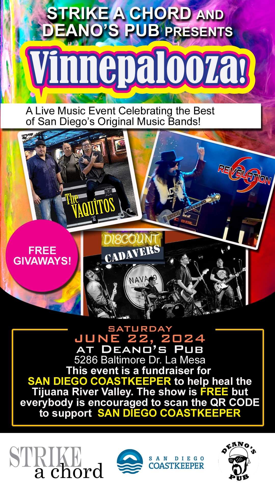 Deano's Live Music - Vinnepalooza Fundraiser and Live music