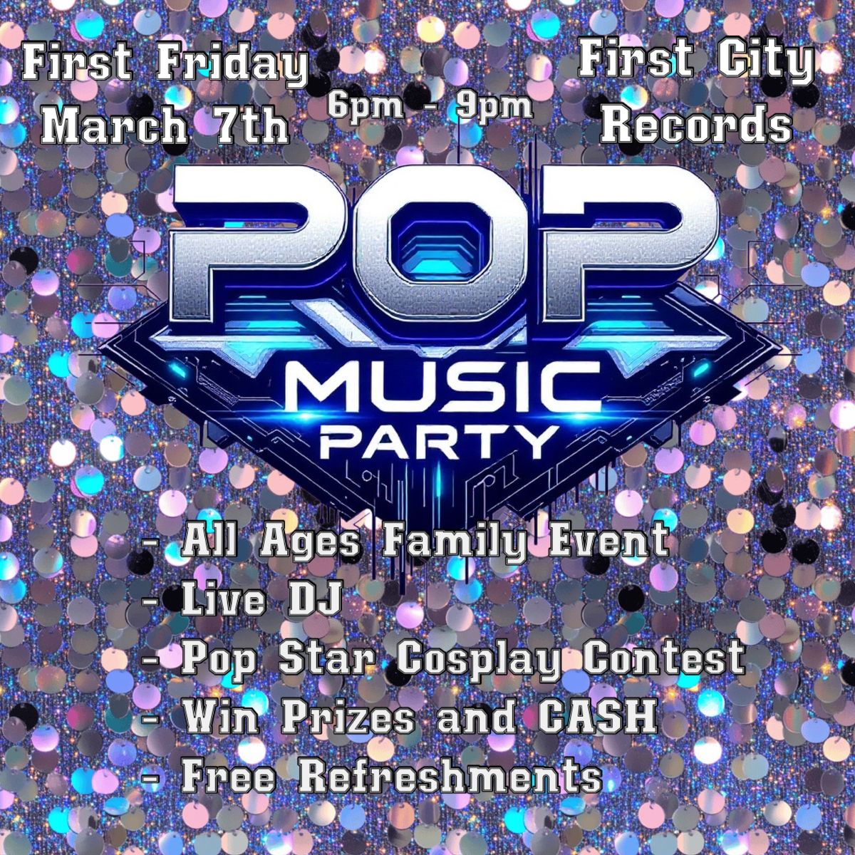 POP Music Party at First City Records 