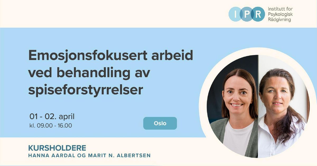  Emosjonsfokusert arbeid ved behandling av spiseforstyrrelser