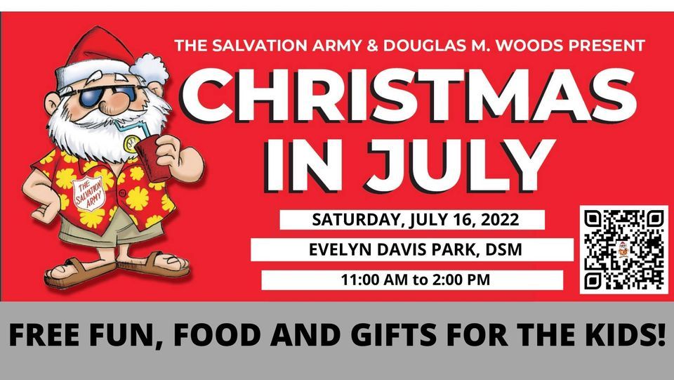 Christmas In July 2022, Evelyn K Davis Park, Des Moines, 16 July 2022