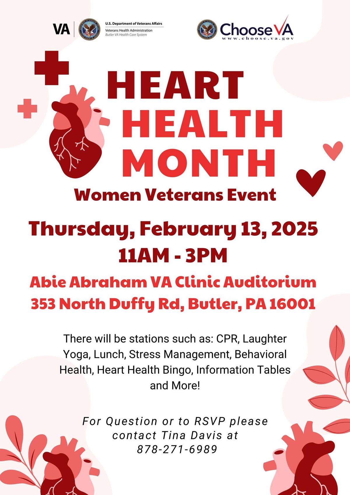 Women Veterans Event for Heart Health Month