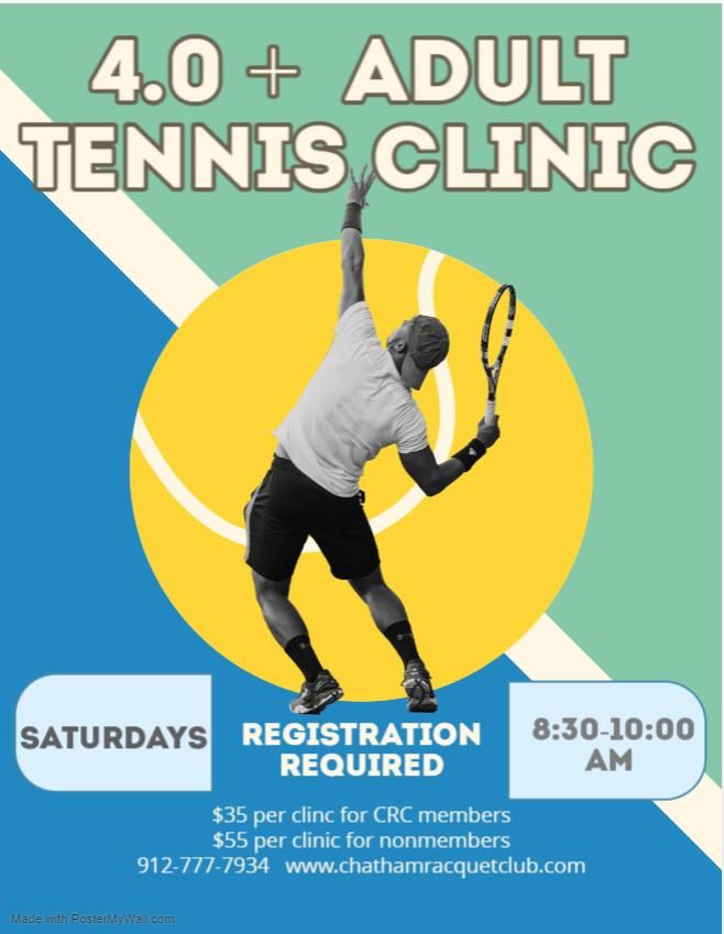 Adult 4.0+ Tennis Clinic