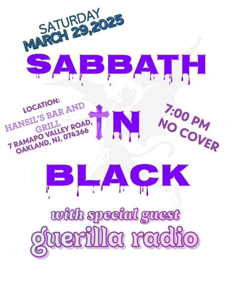 Sabbath In Black  Show