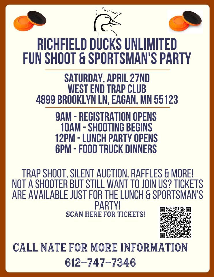 Richfield Ducks Unlimited Fun Shoot & Sportsmen's Party