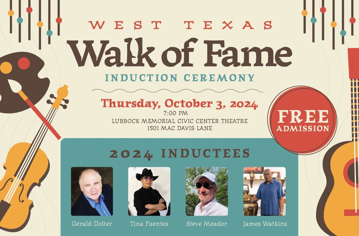 2024 West Texas Walk of Fame Induction Ceremony