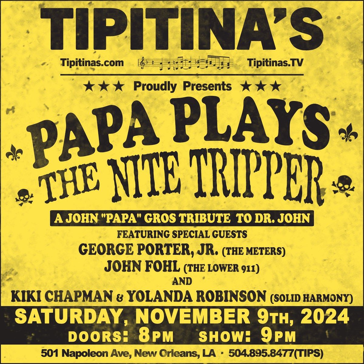 Papa Plays The Nite Tripper: A John "Papa" Gros Tribute to Dr. John