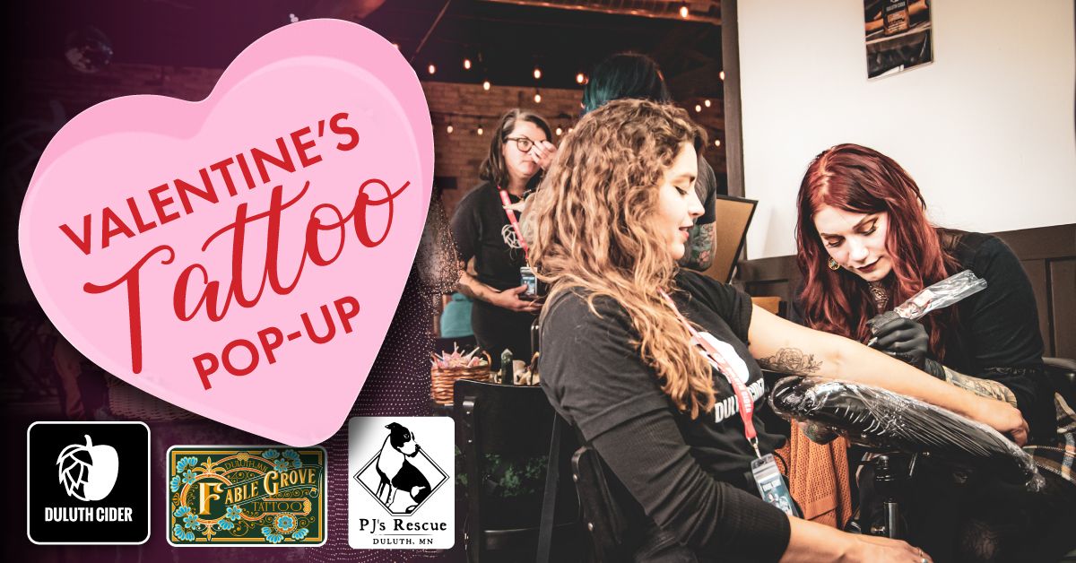 Valentine's Day Flash Tattoo Pop-Up at Duluth Cider