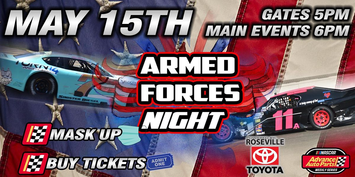 May 15th, 2021 Armed Forces NASCAR Night