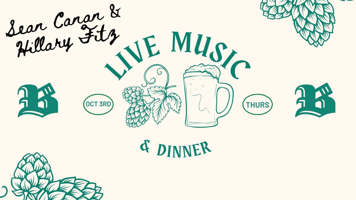 Dinner and Live Music with Sean Canan and Hillary Fitz